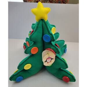NWT Hallmark Keepsake Kids Felt Christmas Tree 2015 w/ Buttons Star 15" NWT